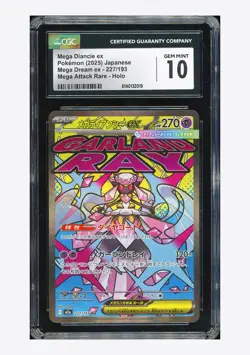 Pokemon CGC 10 GEM MINT Mega Diancie ex MA 2025 227/193 M2a Japanese - Image 1