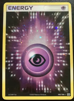 2005 Pokemon EX Emerald Psychic Energy Holo 105/106 Rare Trainer Kit - Image 1
