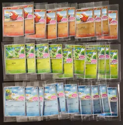 Gen 9 starters PROMO Quaxly Fuecoco Sprigatito Sealed pokemon Chinese Lot30 NE40 - Image 1