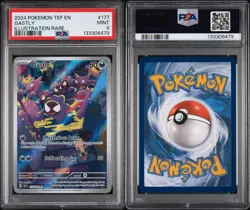 PSA 9 Gastly 177 Illustration Rare Temporal Forces Pokemon TCG MINT 2024 - Image 3