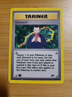 Pokemon 104/132 Giovanni Lightly Played First Edition Non-foil - Image 1