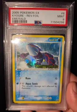 Pokemon EX Emerald Kyogre 6/106 Reverse Holo Foil Rare STAMPED PSA 9 MINT - Image 2