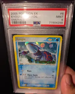 Pokemon EX Emerald Kyogre 6/106 Reverse Holo Foil Rare STAMPED PSA 9 MINT - Image 3