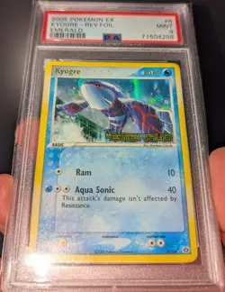 Pokemon EX Emerald Kyogre 6/106 Reverse Holo Foil Rare STAMPED PSA 9 MINT - Image 4
