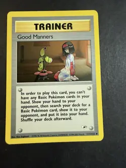 Pokemon Gym Heroes Good Manners 111/132 Unlimited - Image 1