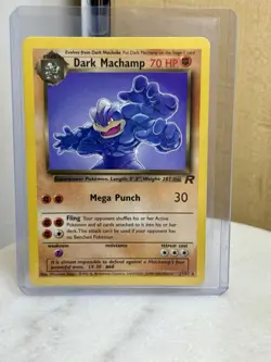 Pokemon TGC Team Rocket Dark Machamp Near Mint #27/82 NM Vintage 2000 WOTC - Image 1