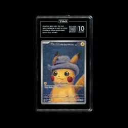 2023 SVP Pokemon X Van Gogh Promo #085 Pikachu With Grey Felt Hat TAG 10 (950) - Image 1