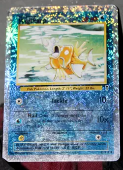2002 Pokemon LEGENDARY COLLECTION Magikarp REVERSE HOLO 52/110 Fireworks MP - Image 3
