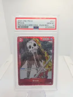 One Piece Brook - ST01-011 - PSA 10 - Film Red Collection - Promo - Image 1