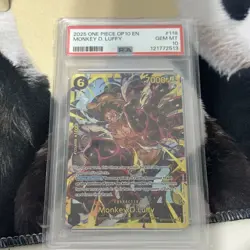 Monkey D. Luffy OP10-118 One Piece Royal Blood SEC PSA10 GEM MINT - Image 1