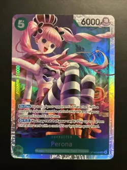 Perona - OP14-033 SR The Azure Sea's Seven Foil One Piece TCG NM - Image 1