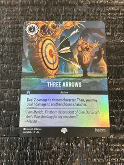 Three Arrows (Epic) 222/204 Wilds Unknown Holo NM Disney Lorcana - Image 1