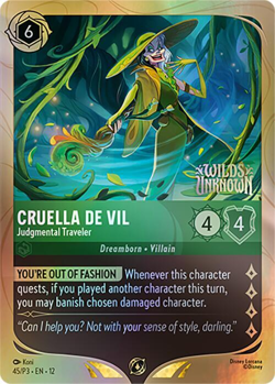 Cruella De Vil - Judgmental Traveler - Disney Lorcana Promo Cards (DLPC) - Image 1