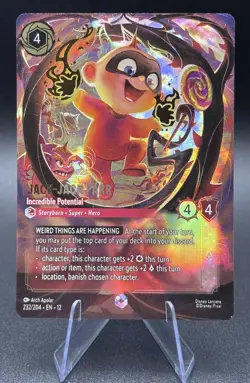 Disney Lorcana Wilds Unknown Enchanted Foil "JACK-JACK PARR" 232/204 - Image 1