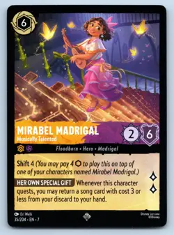 Disney Lorcana Mirabel Madrigal - Musically Talented Archazia's Island Super Rar - Image 1
