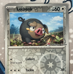 Lechonk 155/198 Pokemon Center Promo Stamped Scarlet & Violet Pokemon Card VLP - Image 2