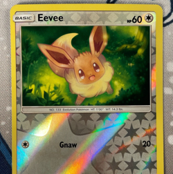 Eevee 104/156 Reverse Holo Sun & Moon Ultra Prism Pokemon Card 2018 LP/NM - Image 2