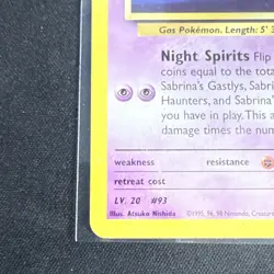 Sabrina's Haunter 58/132 WOTC Gym Heroes - Non-Holo Uncommon Pokemon Card MP - Image 4