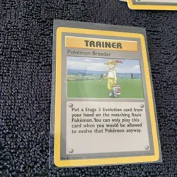 Pokemon Breeder 76/102 Base Set Rare Trainer Pokemon Card TCG NM - Image 3