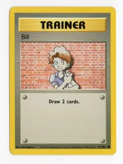 Bill 91/102 Base Set Pokemon Card NM - LP WotC - Image 1