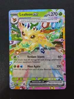 Pokemon TCG Leafeon EX Prismatic Evolutions Card 006/131 NM Condition - Image 1