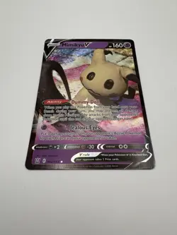 Pokemon TCG Mimikyu v Holo Ultra Rare Card Brilliant Stars 068/172 - Image 2