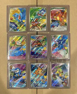 Pokemon First Partner Illustration 30th Collection Complete Promo Set 9 Cards - Image 1
