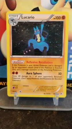 LUCARIO Legendary Treasures POKEMON Holo 2013 Trading Card 80/113 - Image 1