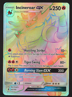 2017 Incineroar GX 147/145 Secret Guardians Rising Pokemon TCG Trading Card Game - Image 1