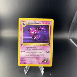 Pokemon Card - Sabrina's Haunter Gym Heroes 58/132 1st Edition Uncommon - Image 1