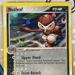 Nuzleaf 45/101 Reverse Holo EX Hidden Legends Set Pokemon Card 2004 NM/LP - Image 2