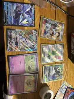 Pokemon Card Lot (7) Full Art Lot Cortonee Whimsicott Promo Paldean Student - Image 1