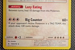 2019 SNORLAX 158/214 SUN & MOON UNBROKEN BONDS Pokemon TCG Trading Card Game - Image 4