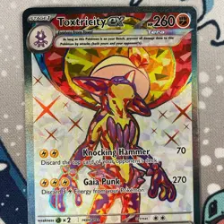 Toxtricity ex 227/182 Ultra Rare Scarlet & Violet Paradox Rift Pokemon Card NM - Image 2