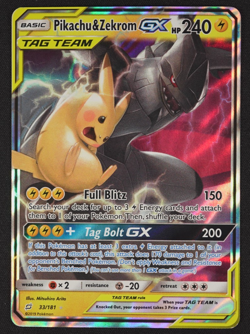 2019 Pikachu & Zekrom GX 33/181 Tag Team Team Up Pokemon TCG Trading Card Game - Image 1