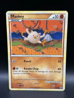 Mankey 53/95 - Pokemon Unleashed Card - MP - Image 1