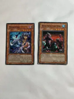 Yugioh Lot Of 2 Cards Tsukuyomi SD6-EN011 Tribe-Infecting Virus SD4-EN007 - Image 1