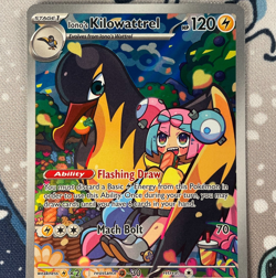 Iono's Kilowattrel 163/159 Illustration Rare SV Journey Together Pokemon Card NM - Image 2