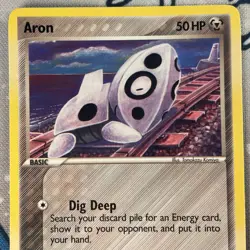 Aron 42/108 Non Holo EX Power Keepers Vintage Pokemon Card 2007 LP/NM - Image 2