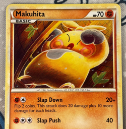 Makuhita 55/90 Non Holo Heartgold & Soulsilver Undaunted Pokemon Card 2010 LP/NM - Image 2