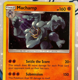 Machamp 65/145 Cosmos Holo Rare Promo Sun & Moon Pokemon Card 2017 NM - Image 2