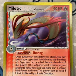 Milotic 5/101 (Delta Species) Holo Rare EX Dragon Frontiers Pokemon Card NM/LP - Image 2