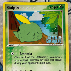 Gulpin 33/100 Reverse Holo EX Crystal Guardians Stamped Pokemon Card 2006 NM - Image 2