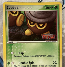 Seedot 60/108 Reverse Holo EX Power Keepers Stamped Pokemon Card 2007 LP - Image 2
