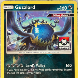 Guzzlord 80/131 Reverse Holo Pokemon League Promo Stamped Forbidden Light LP/NM - Image 2