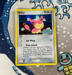 Skitty 41/100 Reverse Holo EX Crystal Guardians Stamped Pokemon Card 2006 NM - Image 1