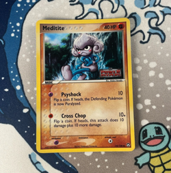 Meditite 55/108 Reverse Holo EX Power Keepers Stamped Pokemon Card 2007 LP/NM - Image 1