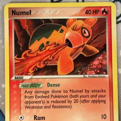 Numel 68/107 Non Holo EX Deoxys Vintage Pokemon Card 2005 NM - Image 2
