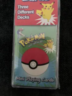 Pokemon Mini Playing Cards Factory Sealed 3 Decks 1999 Nintendo Collectible - Image 4