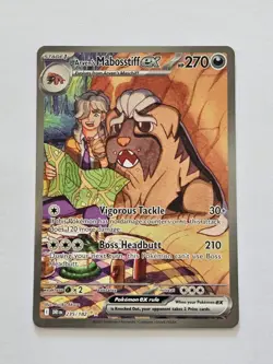 Arven's Mabosstiff EX 235/182 Destined Rivals SIR Holo Pokemon Card - Near Mint - Image 1